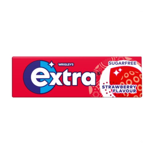 Extra Strawberry Sugar Free Chewing Gum x10 Pieces