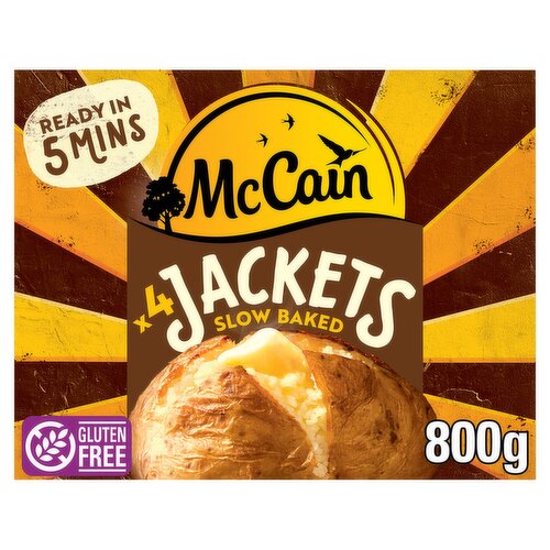McCain 4 Baked Jacket Potatoes 800g