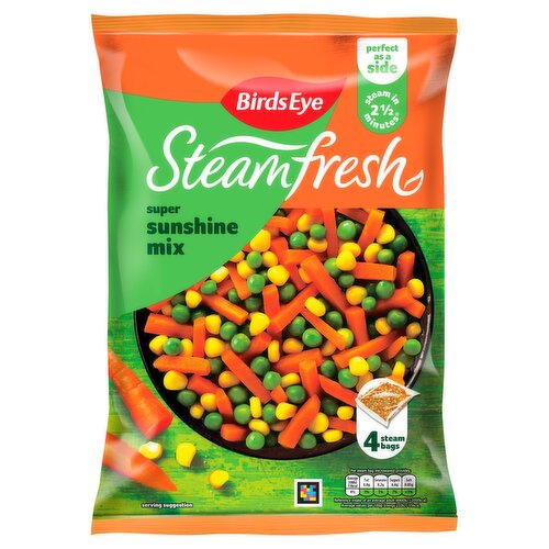 Birds Eye Steamfresh 4 Super Sunshine Steam Bags 540g
