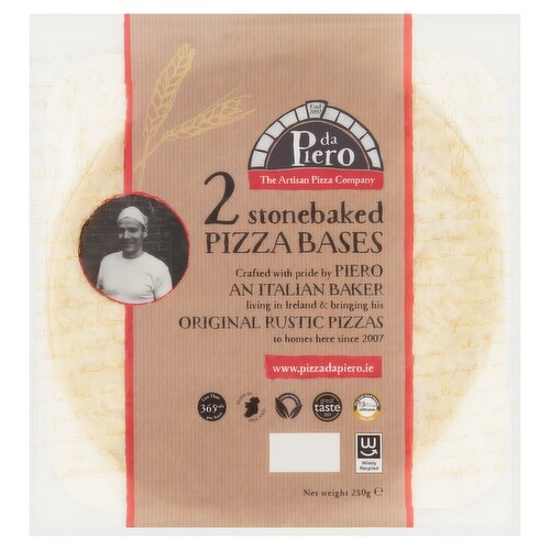 Da Piero 2 Stonebaked Pizza Bases 280g