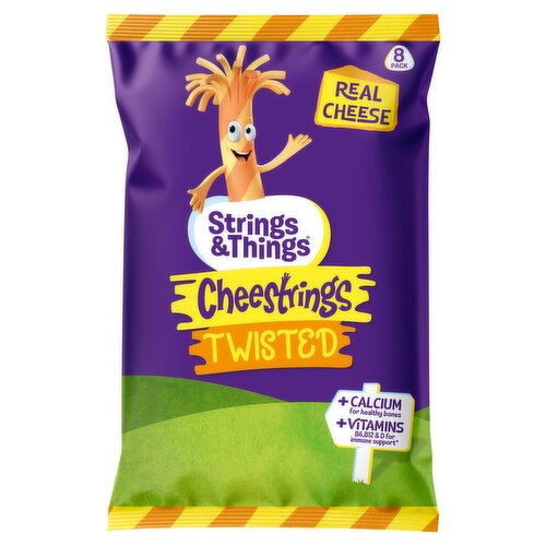 Strings & Things Twisted Cheestrings 160g (8 x 20g)