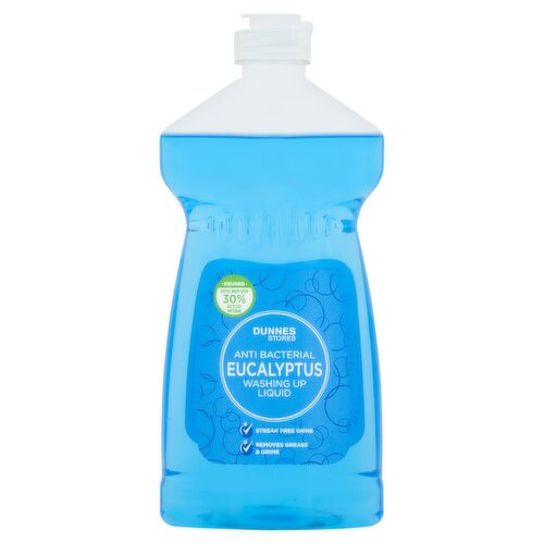 Dunnes Stores Anti Bacterial Eucalyptus Washing Up Liquid 500ml