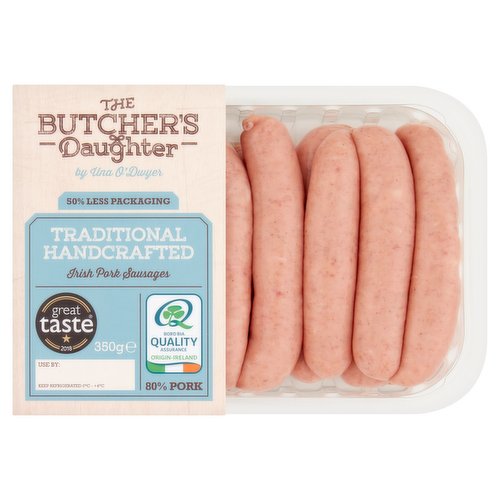 The Butchers Daughter Traditional Handcrafted Irish Pork Sausages 350g Dunnes Stores 1674