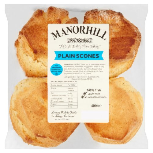 Manorhill Plain Scones 400g