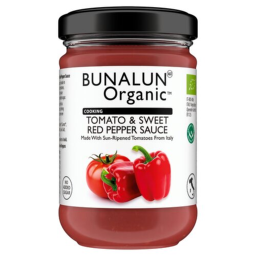 Bunalun Organic Tomato & Sweet Red Pepper Sauce 350g