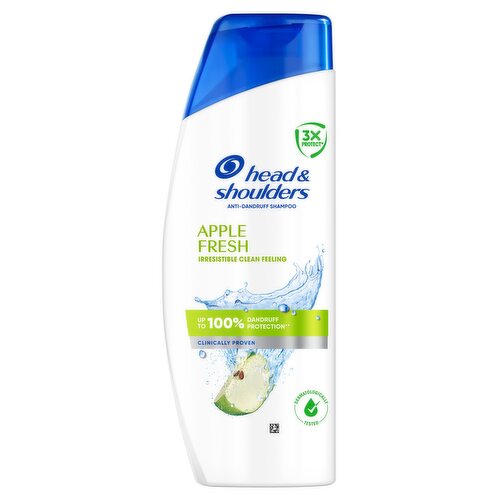 Head & Shoulders Apple Fresh Anti-Dandruff Shampoo 250ml.Works against Oil and Itch