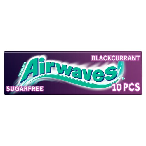 Airwaves Blackcurrant Sugar Free Chewing Gum x10 Pieces
