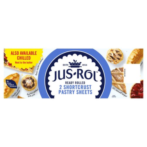 Jus-Rol 2 Shortcrust Pastry Sheets 2 x 320g (640g)