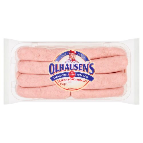 Olhausen's 16 Irish Pork Sausages 454g