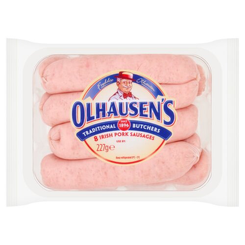 Olhausen's 8 Irish Pork Sausages 227g