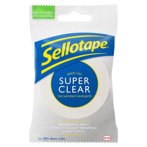 Sellotape Super Clear 18M X 25MM