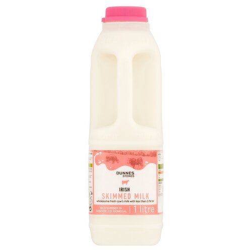 Dunnes Stores Irish Skimmed Milk 1L