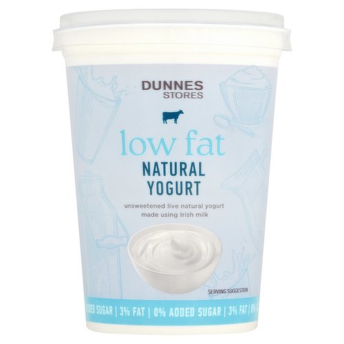 Dunnes Stores Low Fat Natural Yogurt 500g