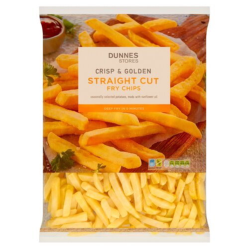 Dunnes Stores Crisp & Golden Straight Cut Fry Chips 2.5kg