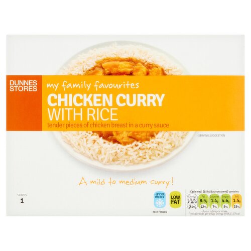 Dunnes Stores My Family Favourites Chicken Curry with Rice 400g