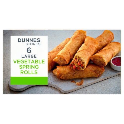 Dunnes Stores 6 Large Vegetable Spring Rolls 360g