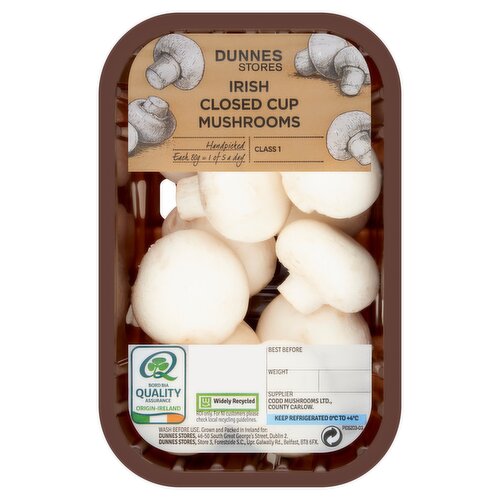 Dunnes Stores Irish Closed Cup Mushrooms 250g