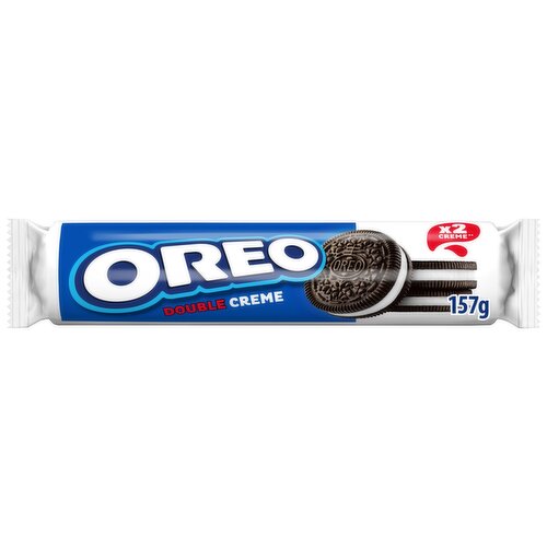 OREO Double Creme Cocoa Sandwich Cookies with Vanilla Flavour Filling 14-cookies pack 157 g