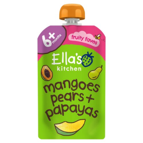 Ella's Kitchen Mangoes Pears + Papayas 6+ Months 120g
