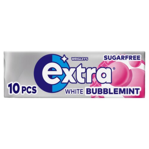Extra White Bubblemint Sugar Free Chewing Gum x10 Pieces