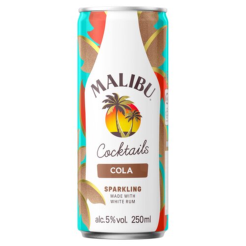 Malibu Pre-Mixed Sparkling Cola Rum Drink 250ml