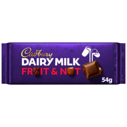 Cadbury Dairy Milk Fruit & Nut Chocolate Bar 54g
