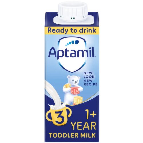 Aptamil 3 Toddler Milk Liquid Formula, Ready to Drink, 1-3 Years, 200ml