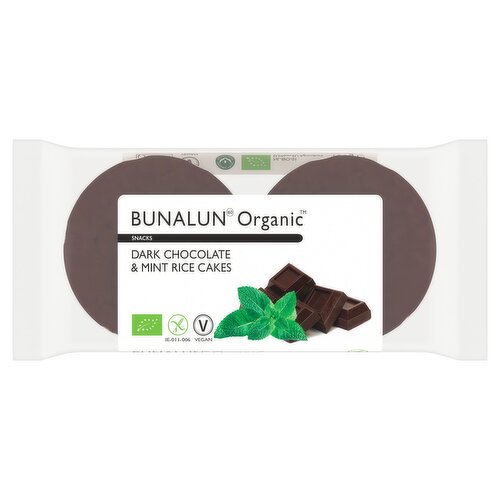 Bunalun Organic Dark Chocolate & Mint Rice Cakes