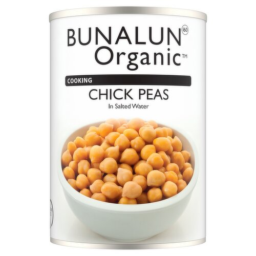 Bunalun Organic Chickpeas in Salted Water 400g