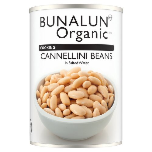 Bunalun Organic Cannellini Beans in Salted Water 400g