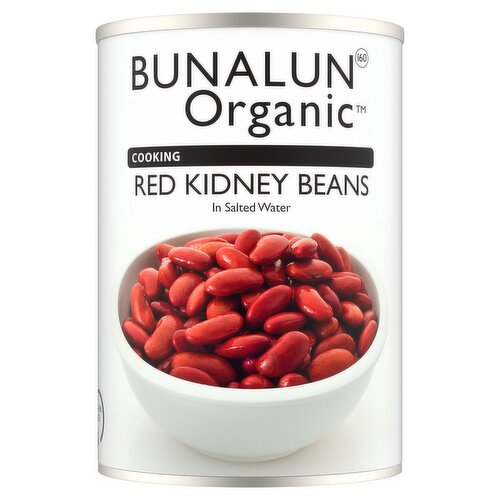 Bunalun Organic Red Kidney Beans in Salted Water 400g