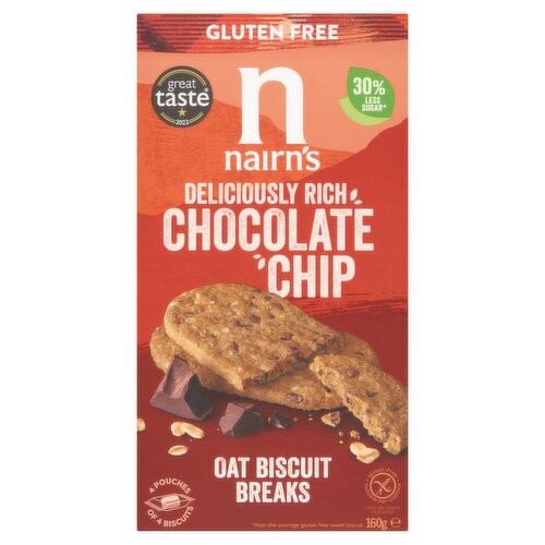 Nairn's Chocolate Chip Oat Biscuit Breaks 160g