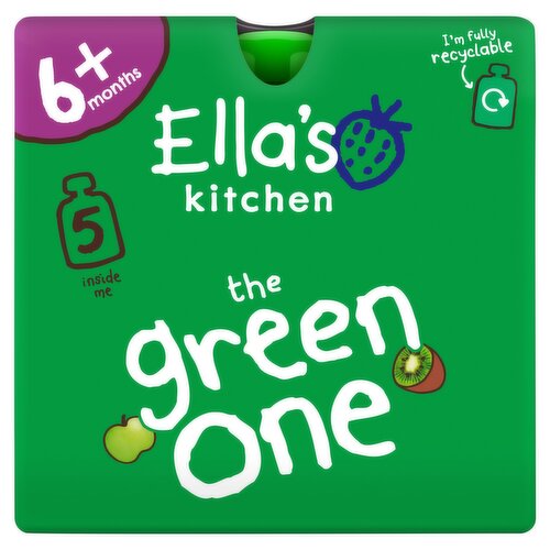 Ella's Kitchen the Green One Squished Smoothie Fruits 5 x 90g (450g)