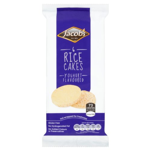 Jacob's 6 Yoghurt Flavoured Rice Cakes 90g