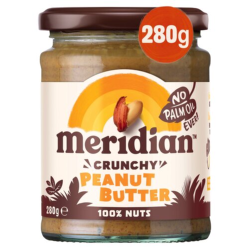 Meridian Crunchy Peanut Butter Palm Oil Free 280G