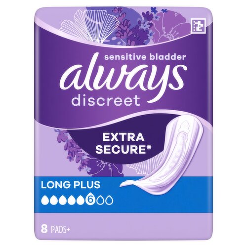 Always Discreet Incontinence Pads Long Plus - Dunnes Stores