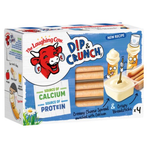 The Laughing Cow Original Dip & Crunch x4 140g