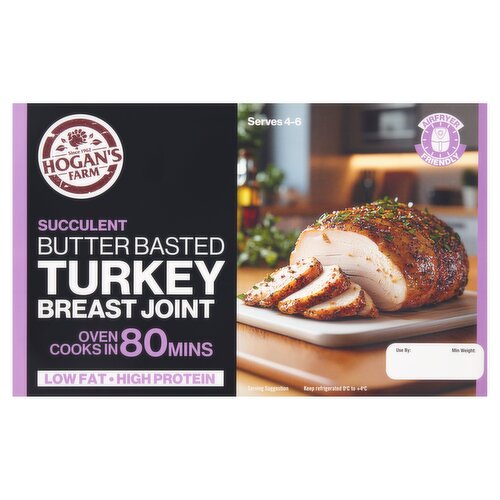 Hogan's Farm Succulent Butter Basted Turkey Breast Joint 1kg