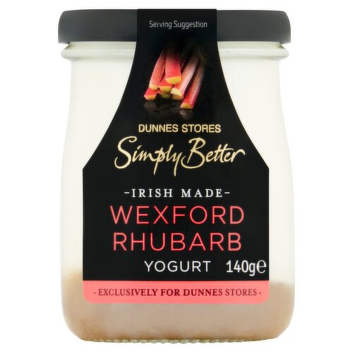 Dunnes Stores Simply Better Wexford Rhubarb Yogurt 140g
