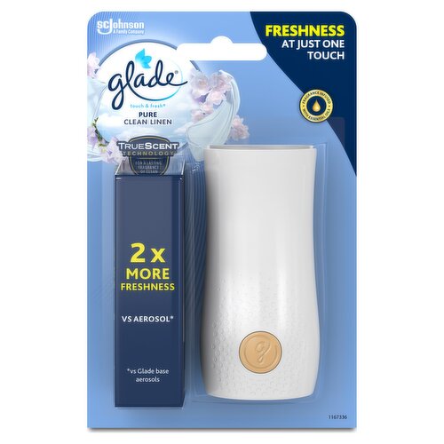 Glade Touch and Fresh Holder & Refill Clean Linen 10ml