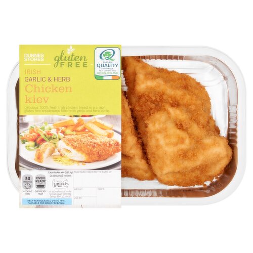 Dunnes Stores Gluten Free Irish Garlic & Herb Chicken Kiev 275g