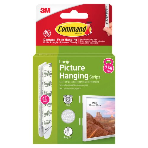 Command Brand Large Picture Hanging 4 Strips