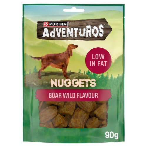 ADVENTUROS Nuggets Wild Boar Dog Treats 90g