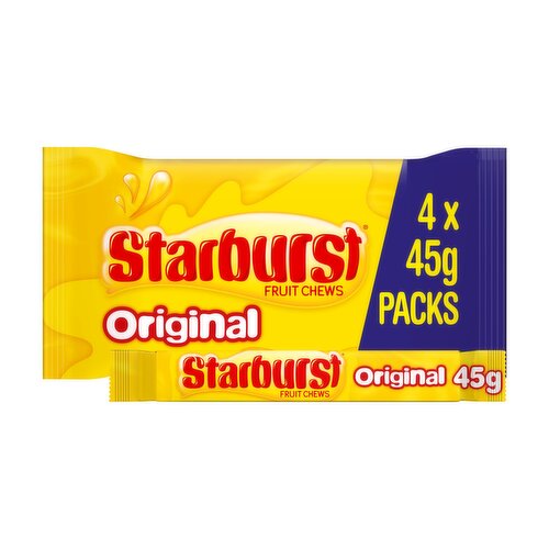 Starburst Original Fruit Chews Sweets Multipack 4 x 45g