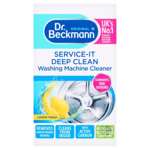 Dr. Beckmann Original Service-It Deep Clean Washing Machine Cleaner Lemon Fresh 250g