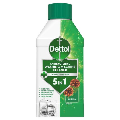 Dettol 5-in-1 Washing Machine Cleaner Original Pine 250ml