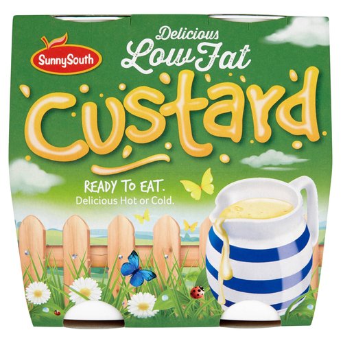 Sunny South Delicious Low Fat Custard 4 x 150g (600g)