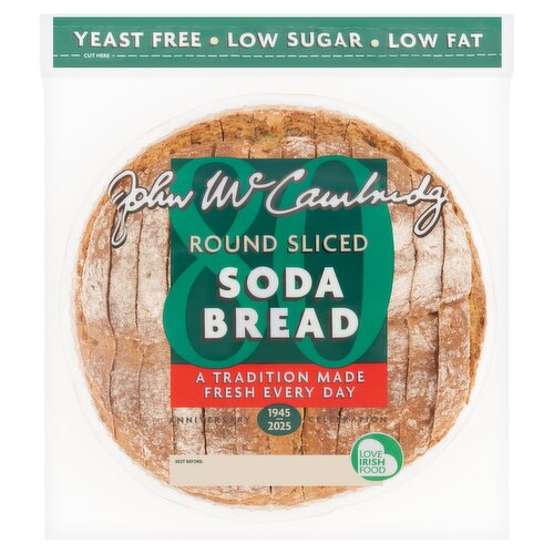 John McCambridge Round Sliced Soda Bread 570g