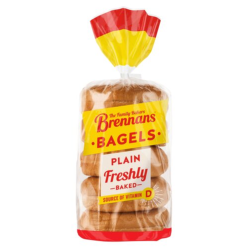 Brennans Plain Bagels 425g