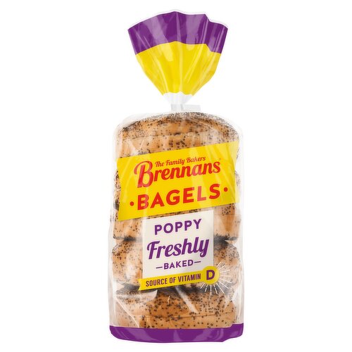 Brennans Poppy Bagels 425g